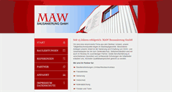 Desktop Screenshot of maw-bausanierung.de